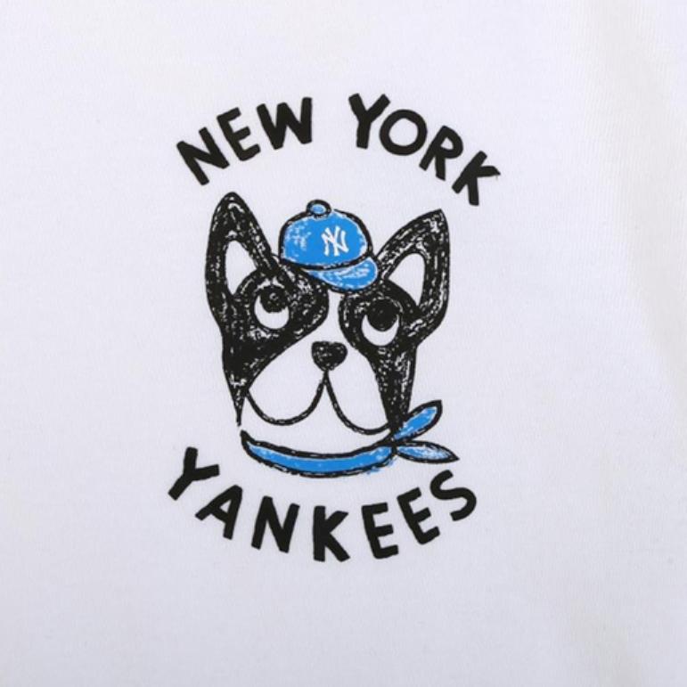 New MLB New York Yankees T Shirt Unisex White 31TSC2031-50W