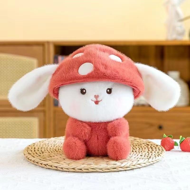 Adorable Mushroom Panda Plush Toy Perfect Gift For Children And Girls 25cm