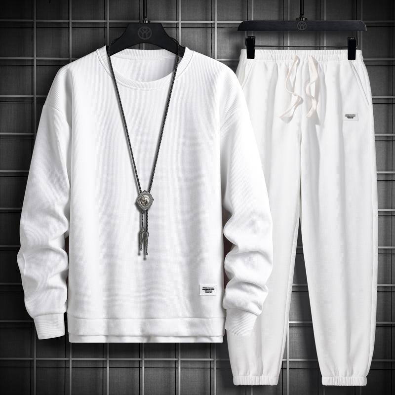 Спортивный костюм для мужчин, комплекты из 2 предметов, одежда в стиле хип-хоп для мужчин, уличная одежда, повседневный комплект из толстовки и брюк, мужская модная одежда