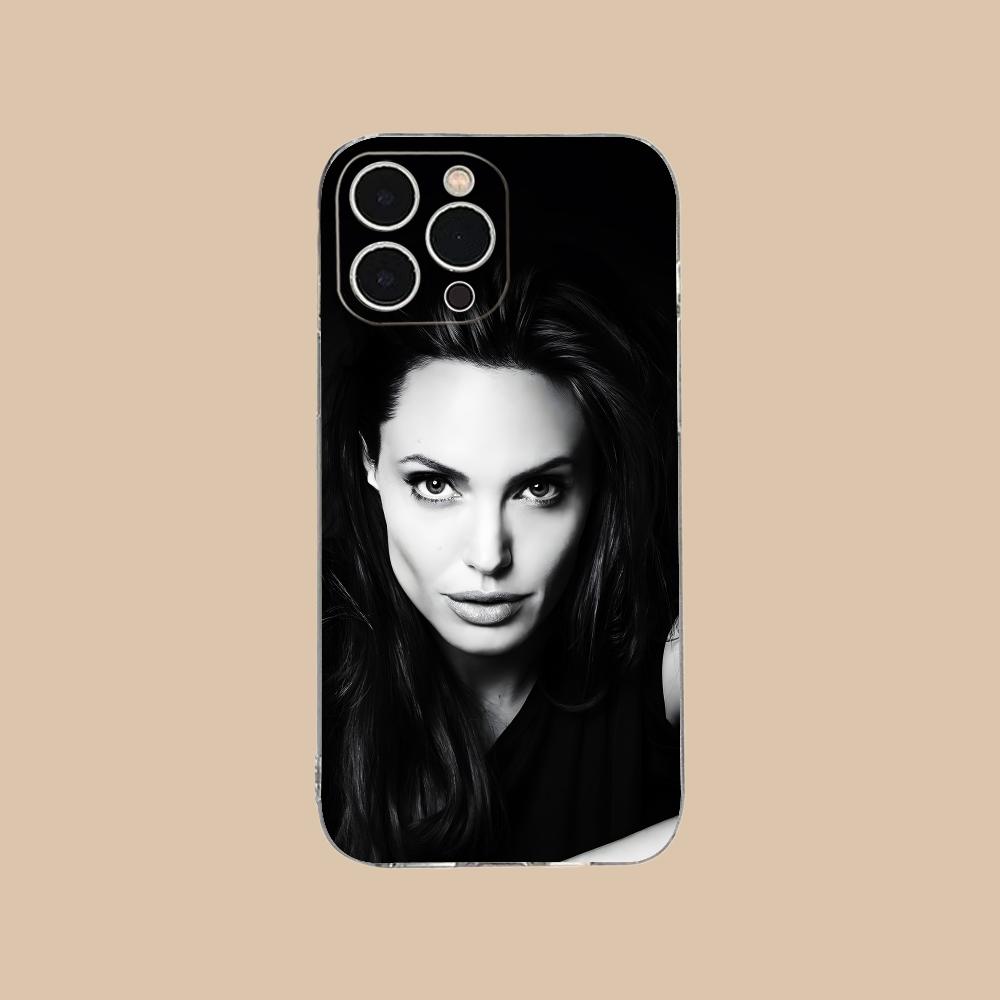 Angel Jolie Mobile Cell Phone Case for iPhone 17 16 15 14 13 12 11 X XR XS Air Pro Max Plus Mini Clear Colorful Cover Luxury