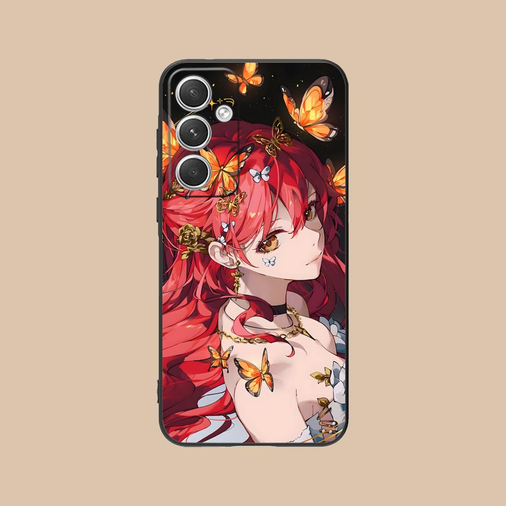 HSR Himeko Матовый ТПУ Чехол для Мобильного Телефона для Samsung Galaxy S26 S25 S24 S23 S22 S21 S20 Note20 Plus FE Ultra Цветной Чехол