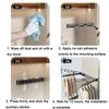 Pull Type Invisible Drying Racks No Hole Balcony Folding Drying Rack Clothing Drying Rack  Indoor