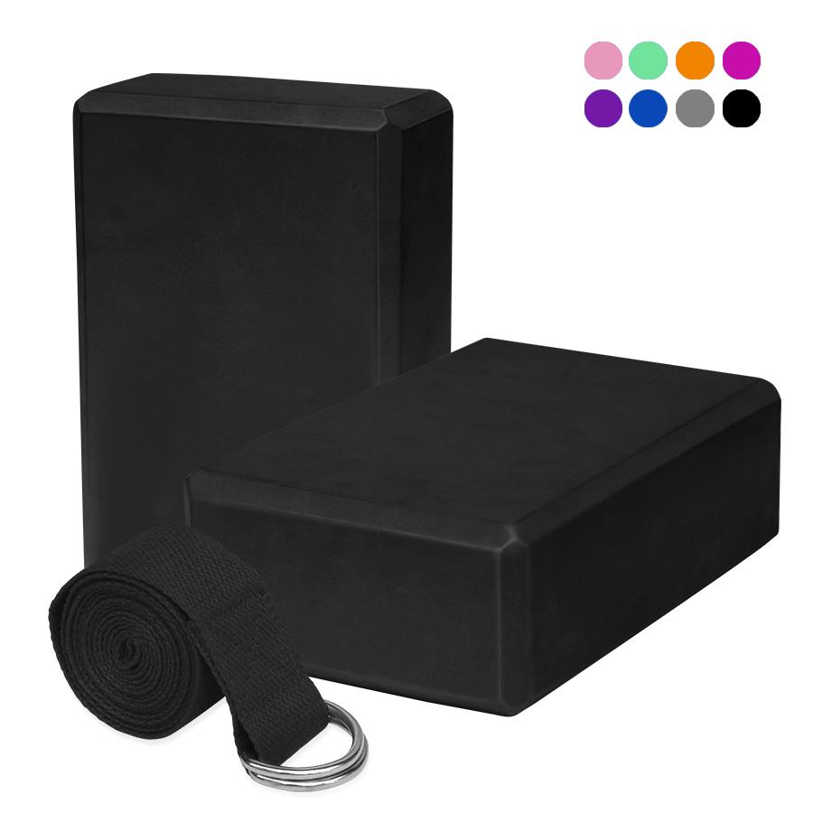 3PCS Fitness Yoga Block Exercise Pilates Foam Brick Set Stretching Health Training Sport Workout Home Gym Bodybuilding Equipment