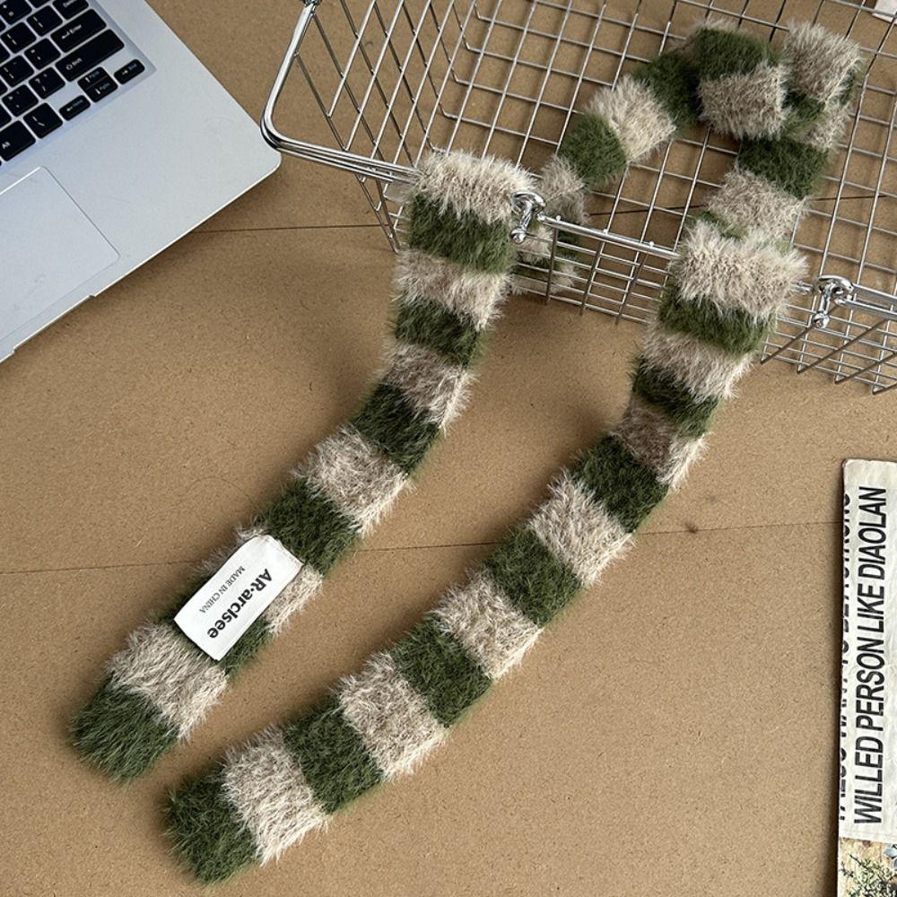 Harajuku Style Long Narrow Scarves Sweet Cool Stripe Shawl All-match Y2K Striped Scarf Outdoor