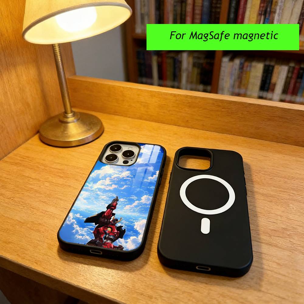 Anime G-Gurren L-Lagann Phone Case For iPhone17,16,15,14,13,12,11 Plus,Pro Magnetic with Magsafe Wireless Charging