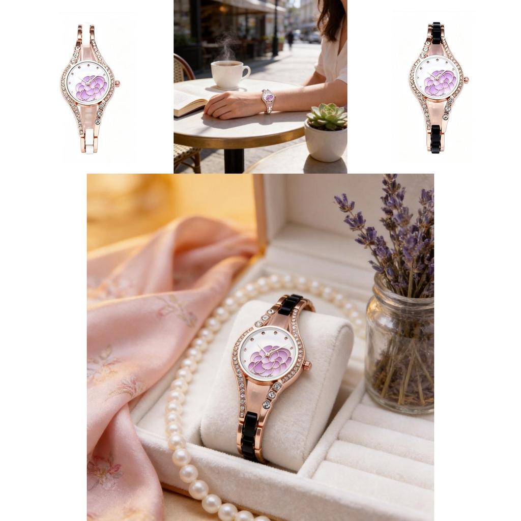 Fashion Ladies Quartz Watch With Alloy Strap For Casual Daily Wear