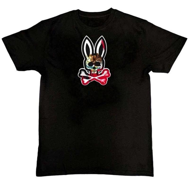 Psycho Bunny T Shirt , Psycho Bunny Brush Graphic Unisex T-Shirt Graphic Tee