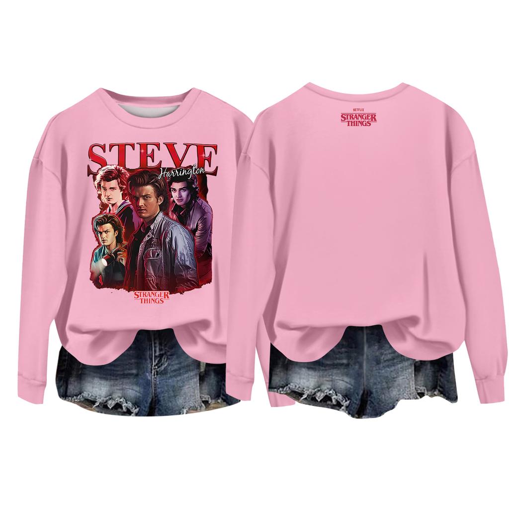 Женский повседневный пуловер с круглым вырезом и длинным рукавом с принтом ко Дню святого Валентина