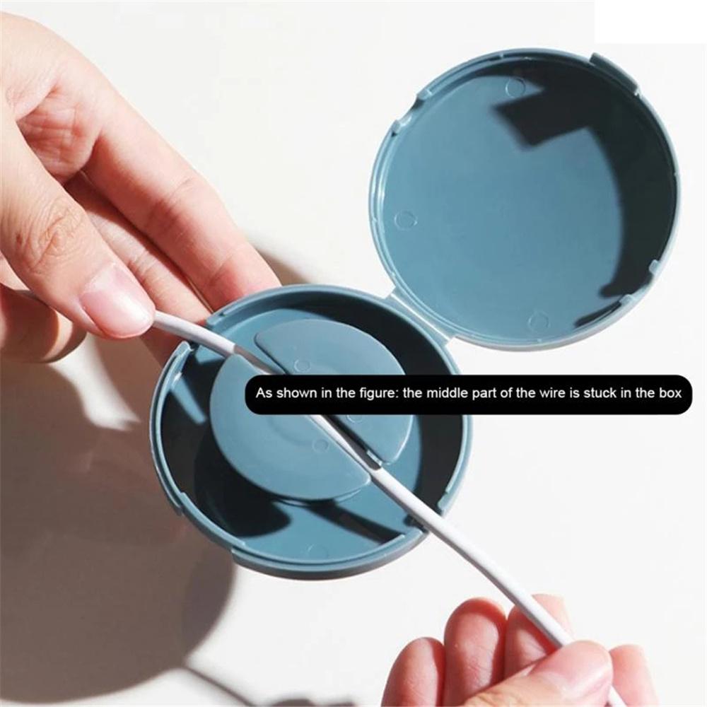 Круглый провод Кабель USB Зарядка Менеджмент Держатель кабеля Зажимы для кабеля Органайзер для намотки кабеля