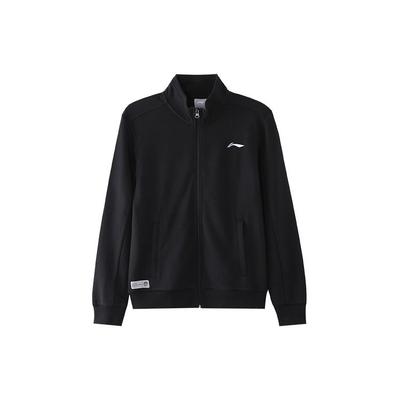 Li Ning Sports Lifestyle Series Logo Casual Stand воротник куртка унисекс куртка черный AWDR565-1