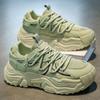 New Thick SoledNew Thick Soled Height Increasing Lightweight Comfortable Breathable Sports Dad Shoes Low Top Trendy Single Shoes