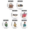 Cats Witchcraft Enamel Pins Custom Coffee Love Potion Brooches Lapel Badges Cartoon Gothic Animal Jewelry Gift for Fans Friends