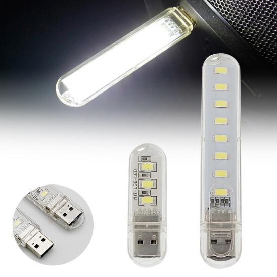 Мини-питьевой USB 5 В 3 постоянного тока шкаф 8 светодиодов шкаф ночник настольная лампа для чтения