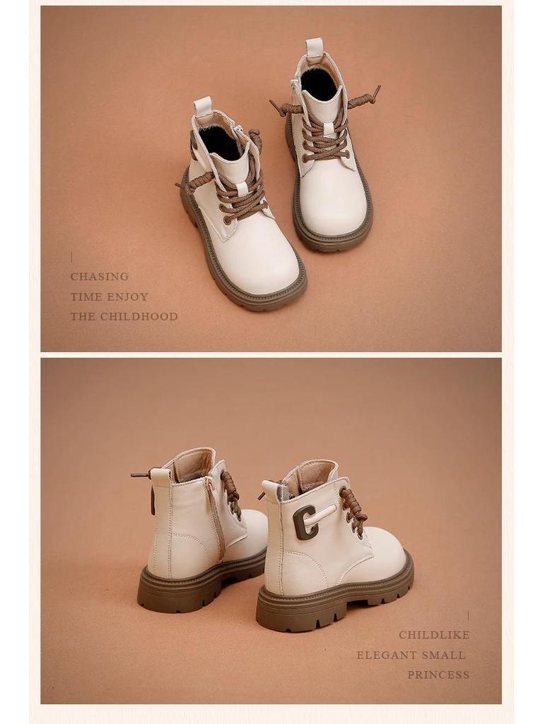 2025 Autumn Soft Sole Martin Boots for Girls - Little Yellow Autumn/Winter Style Children's Shoes