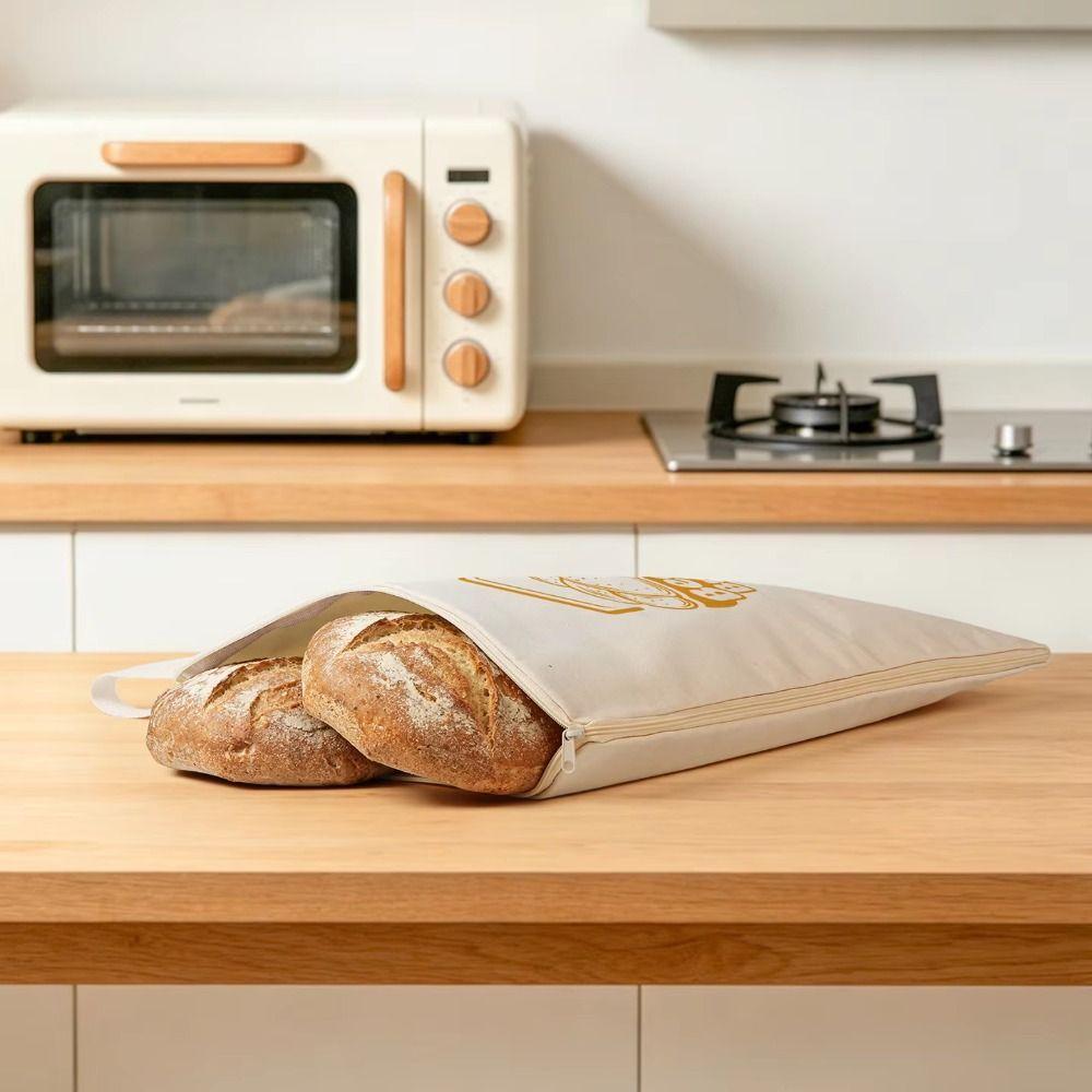 Reusable Fresh-Keeping Bread Bags Double-layered Bread Storage Bags New Sourdough Bag  Kitchen Use