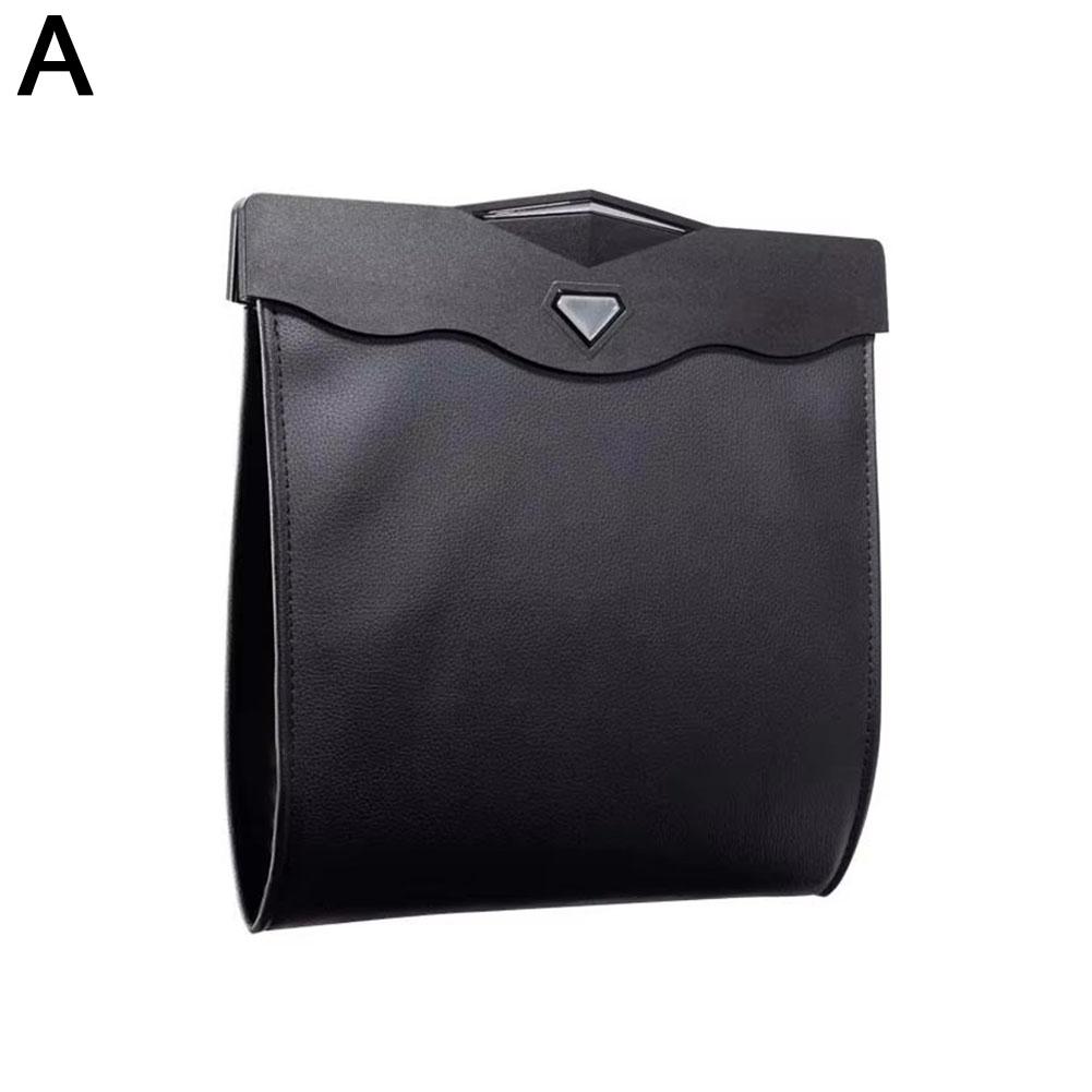 Универсальный автомобильный мешок для мусора, водонепроницаемый, магнитный, адсорбционный, герметичный, подвесной, кожаный, карман для мусора, для хранения I2W4