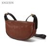 Leather Women's Crossbody Bag Versatile Retro Shoulder Bag Large Capacity Women's Premium Underarm Bag