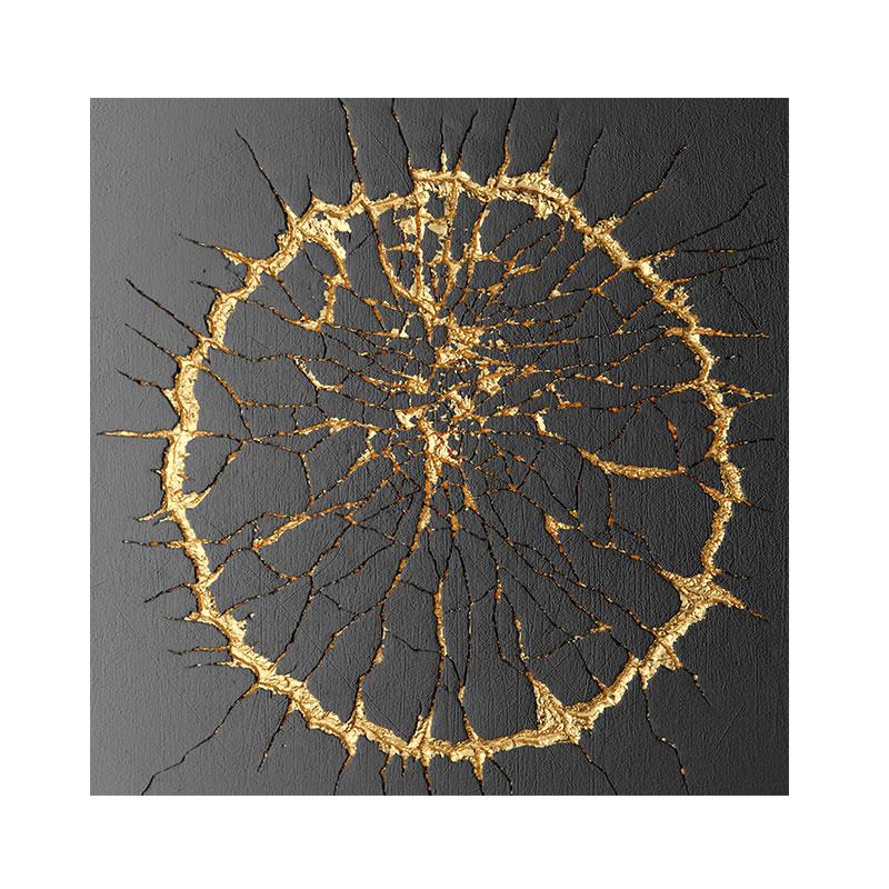 Poster Modern Wall Art Pictures Gold Foil Canvas Oil Paintings Printed Wall Pictures For Living Room Decor Abstract Art Cuadros
