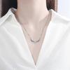 Antler Sterling Silver Necklace Women Elk Horn Pendant Chain Girls Jewelry Accessories Gift 25-26
