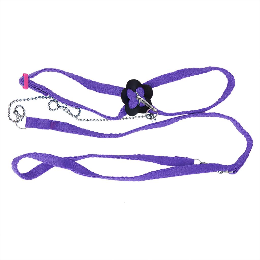 Fiber Adjustable Soft Bird Harness for Pet Parrot Outdoor Training and Playing