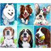5D DIY Алмазная картина Милые собаки Алмазная вышивка Набор для вышивки крестом Полный горный хрусталь Мозаика Домашний декор