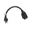 Nema 5-15P To 5-20R Adapter, Safe US Plug 125V Power Extension Cable (Plug and Play) for Computer