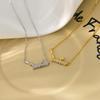 Diamond Inlaid Bamboo Necklace, Light Luxury, High Grade, Exquisite Temperament, Collar Chain, New Chinese Neckchain