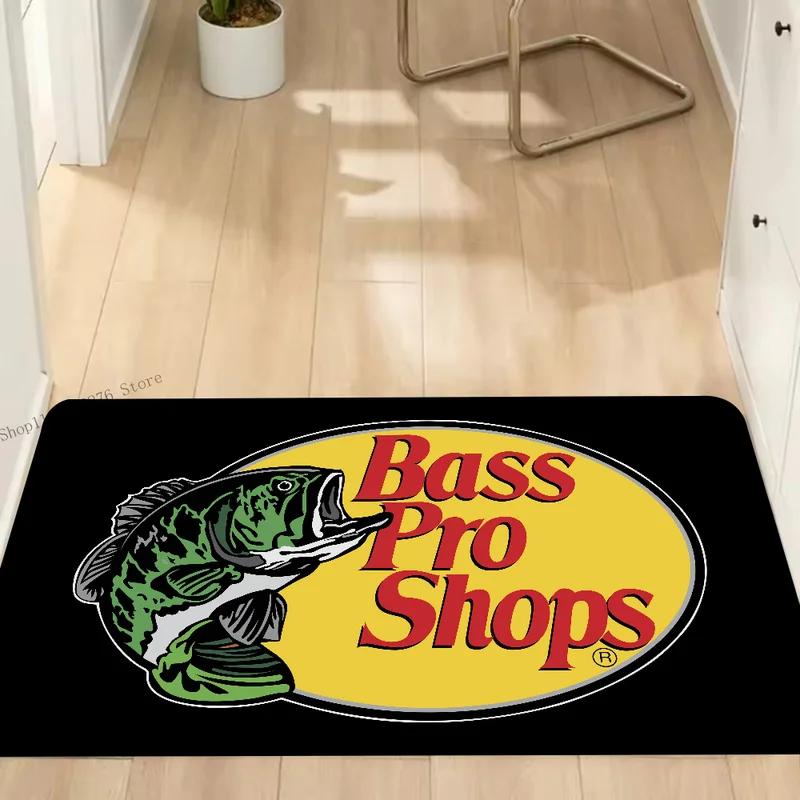 VIKAMA Bass Pro Shops Floor Mat Absorbent Non-Slip Area Rug Home Decor Kitchen Bathroom Carpet Doormat Fishing Hunting Theme