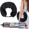 Multi-Position Travel Pillow with U-Shape Support-Plush Cushion for Neck&Back Ideal for Planes Trains &Automobiles Can Be Filled