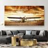 Abstract Vintage Airplane Canvas Painting Retro Style Old Posters and Prints Wall Art Pictures Living Room Home Decor No Frame