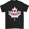 Canada Heart Tshirt Canadian Flag Unisex TShirt Maple Leaf Graphic Printed T Shirt Men Women Fashion Crewneck Cotton Tee Tops