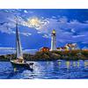 Rhinestone Painting Crystal Scenic Sea & LightHouse Home Decor DIY Diamond Painting 5D Cross Stitch