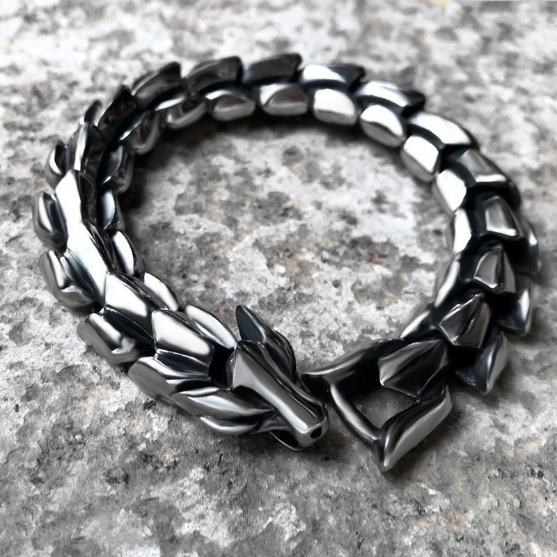 Men's Personality Domineering Keel Bracelet Men's Fashion Retro Creative Punk Bracelet Ins Niche Design Does Not Fade