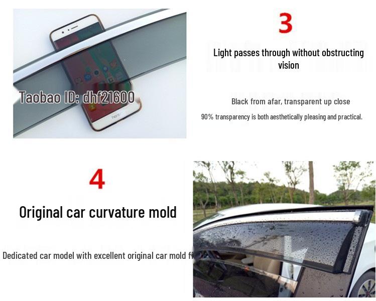 Дефлекторы окон и солнцезащитные козырьки Roewe i5/RX5 для i6MAX/Ei5/D6D7/D5X