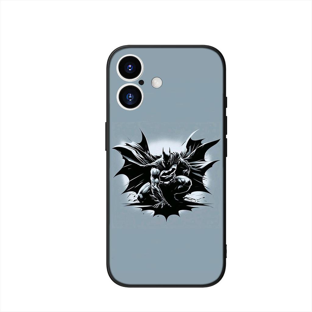 Bats Man DC Movie Batmans Phone Cover Case for Apple iPhone 16 15 14 Plus 13 12 Mini 17 Pro Max + 16E Air 16+ ProMax Casing