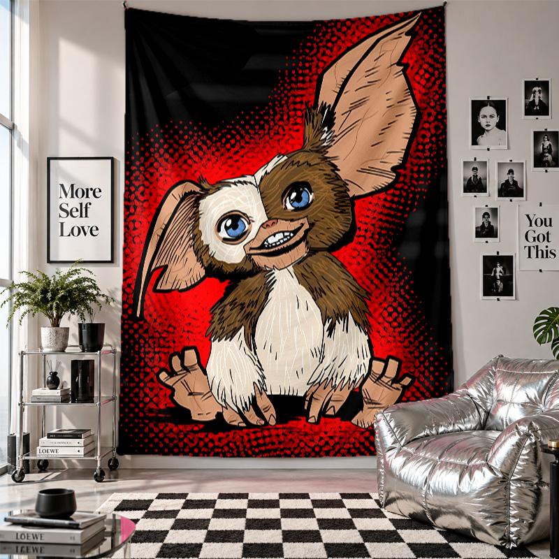 Wall TapestryGremlins Art Hanging Cloth Decorative Background Cover for Room Decoration