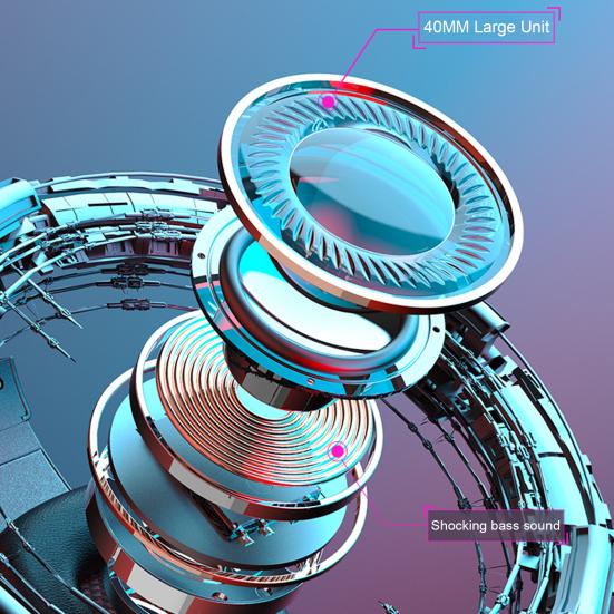 Классный внешний вид стерео игровая гарнитура шумоподавляющие наушники с микрофоном светодиодная подсветка объемный Bluetooth-совместимые наушники 5.1