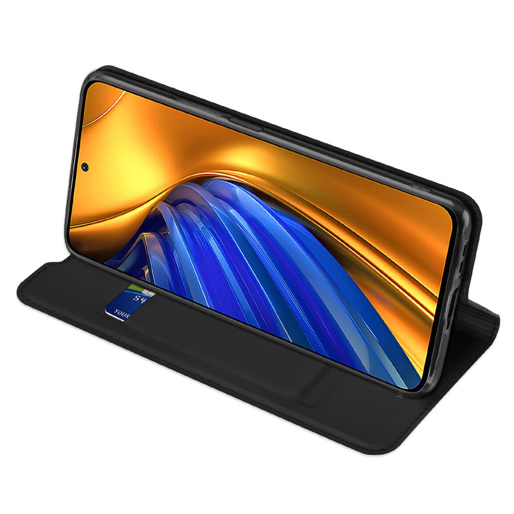 Dux Ducis Skin Pro Flip Case Cover for Xiaomi Poco F4 5G - Black