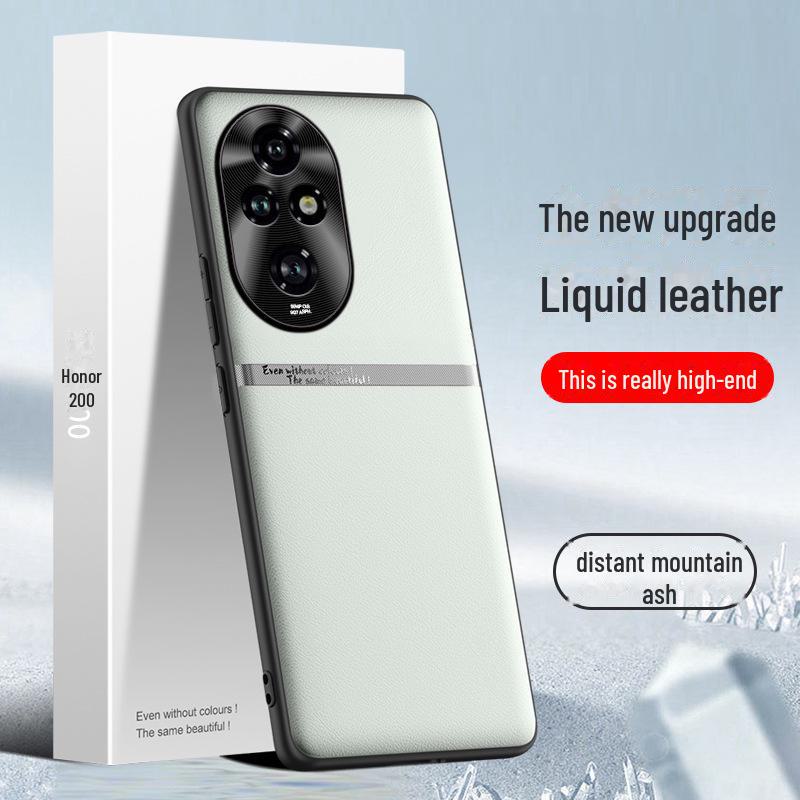 Защитный чехол Liquid Leather Anti-Fall, Anti-Fouling для мобильного телефона Honor 200