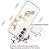 Case for Samsung Galaxy A36 5G, White Silicone Luxury Effect Ultra Slim Shockproof with Heart Bracelet
