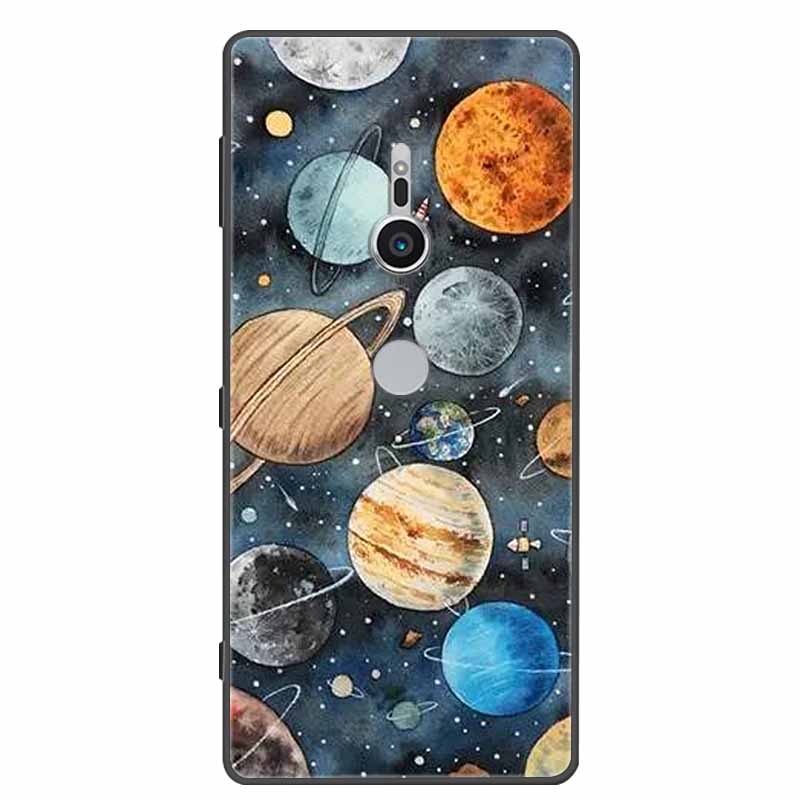 Чехол для Sony Xperia XZ1 XZ2 XZ3 Чехол Силиконовый Расписной Мягкий Задние Крышки Телефона для Sony XZ2 Compact Премиум Защитный Funda Capa