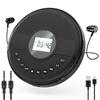 Bluetooth-совместимый проигрыватель Discman с AUX-кабелем для автомобиля, встроенная перезаряжаемая батарея 1500 мАч
