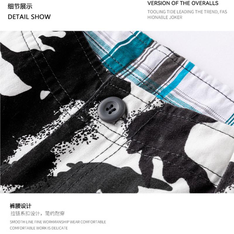 Cozy Up Cargo Short for Men Relaxed Fit Camo Hiking Work Cotton Casual Shorts with Pockets