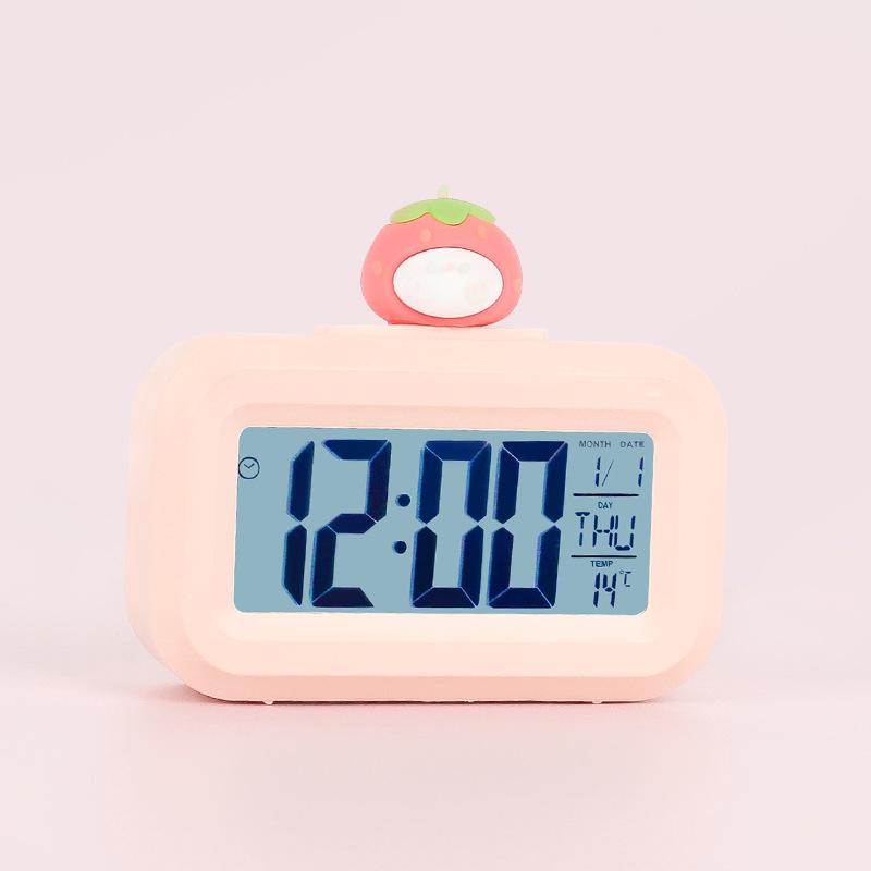 LED Digital Alarm Clock Electronic Screen Desktop Table Clocks For Home Office Backlight Snooze Calendar