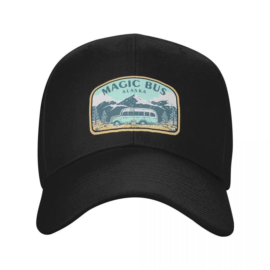 Magic bus alaska Baseball Cap Streetwear black Vintage hats for men Designer Man Womens