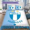 Custom Name Malmo FF Pattern Bedding uilt Set uilt Cover Pillowcase Home Decoration Birthday Gift (1*duvet cover+2*pillowcase without core)