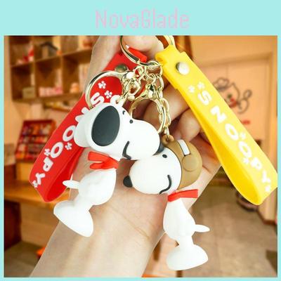 Очаровательный плюшевый брелок Snoopy, популярный мультяшный брелок, идеально подходит для подарков парам