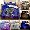 2/3 Piece Bohemian Elephant Mandala Pattern Bedding Set Boho Duvet Cover Queen King Size Quitl Cover Polyester Comforter Cover