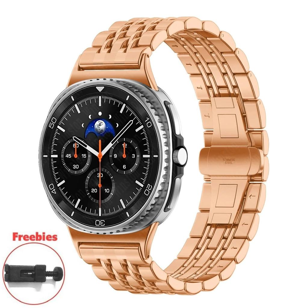 Для Samsung Galaxy Watch 8 40/44 мм 8 Classic 46 мм Металлический браслет для Galaxy Watch Ultra 2024/2025 47 мм Ремешок из нержавеющей стали