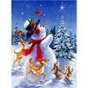Full 5D Diy Diamond Painting Deer and Snowman Embroidery Cross Stitch Home Decor Handmade Gift